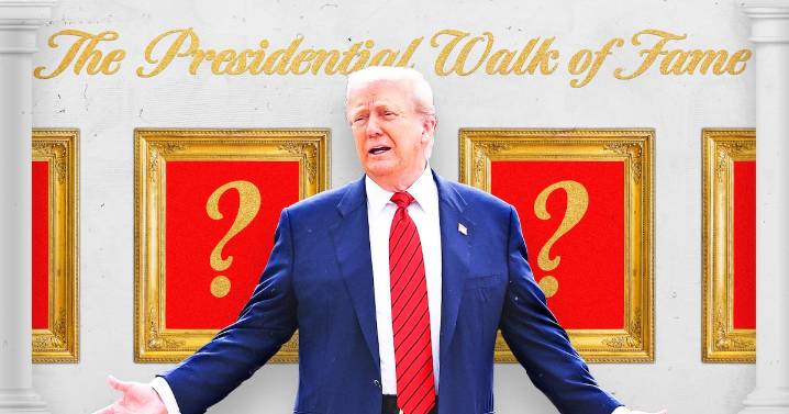 Donald Trump Turns White House Colonnade Into Tacky Presidential ‘Walk of Fame’