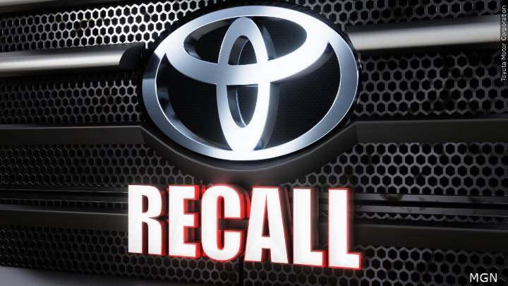 Almost 600K Toyota and Lexus vehicles recalled