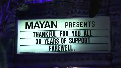 Fans line up for final night of dancing at the historic Mayan Theatre in downtown Los Angeles