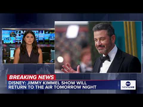 BREAKING: Jimmy Kimmel to return to air on Tuesday