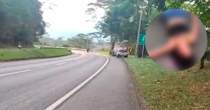 ¡Atención! Dos polizontes cayeron de un camión en la variante de Ibagué
