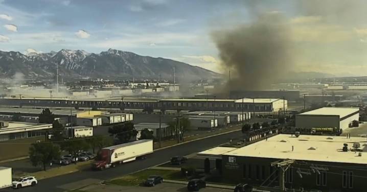 LIVE: Fire seen burning in industrial area of West Valley City