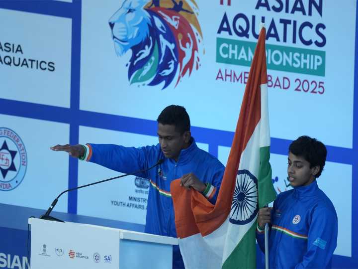 Gujarat CM Patel declares 11th Asian Aquatics Championships open
