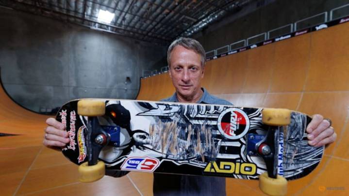 Skateboarding-Hawk's 1999 '900' board fetches $1.15 million at auction