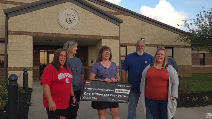 Group of elementary school employees in Ohio win $1 million Powerball