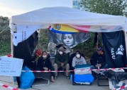 Más de 120 horas en huelga de hambre: activistas venezolanos resisten frente a la CPI (Fotos)