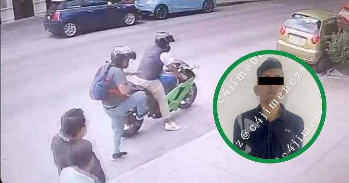 Abandonó la moto, y las cámaras lo delataron: cae exreo tras robo en la colonia Del Valle