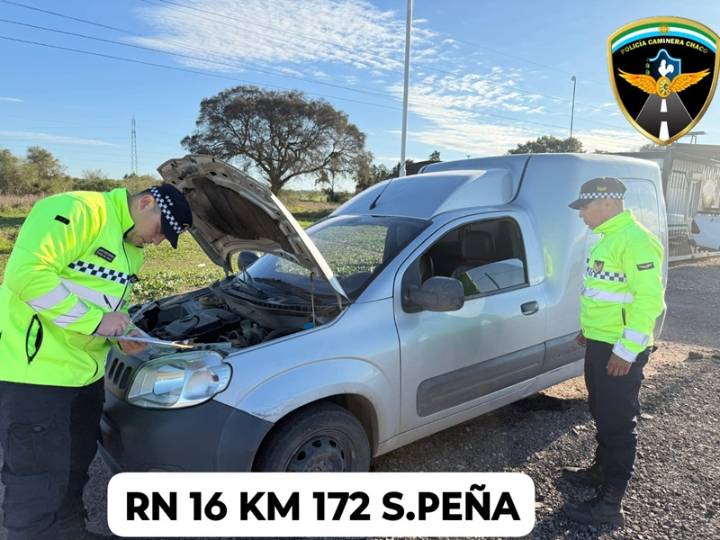 SÁENZ PEÑA: Circulaba En Un Vehículo Robado Y Lo Detuvo Caminera