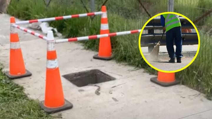 Trabajadora cae a pozo de tres metros mientras realizaba labores de aseo en Renca