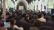 Mayoral candidates weigh in on the issues during packed forum in Jamaica Plain