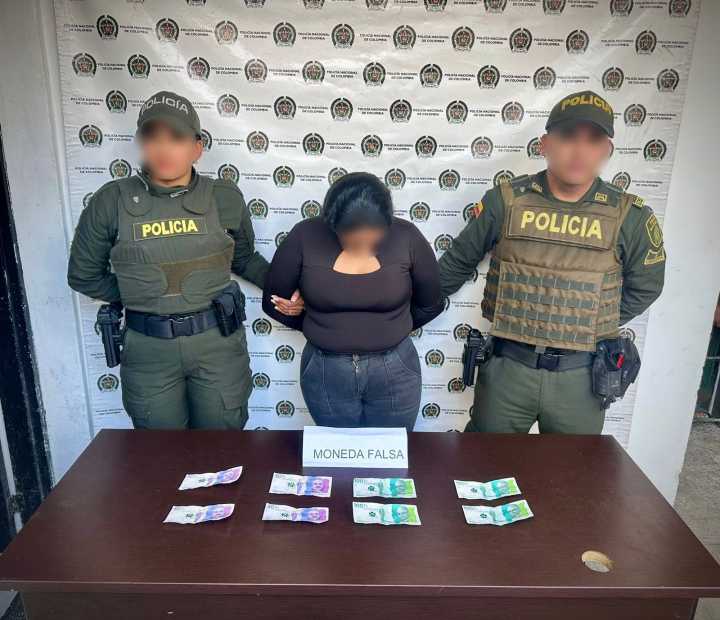 Detenida con dinero falso en el Cauca