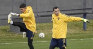 Marchesín fue exigido, respondió bien en la práctica y podría ser titular en Boca ante Central