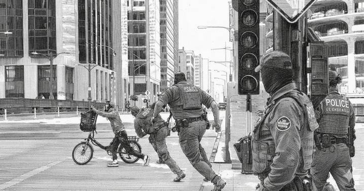 ¡Escape viral! Repartidor latino burla a 10 agentes del ICE en redada antimigrante