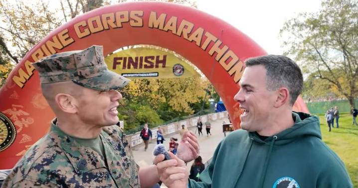 'I feel more under fire running a podcast than I ever was as a marine in the military'