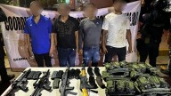 Detienen a 4 civiles armados en el fraccionamiento Los Ángeles, en Culiacán