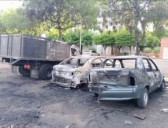 EN VIDEO: Alarma crea incendio de tres vehículos en Villa Delicias, Maracaibo