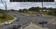 TRAFFIC ALERT | Pedestrian hit, crash closes Cobb Parkway in Kennesaw