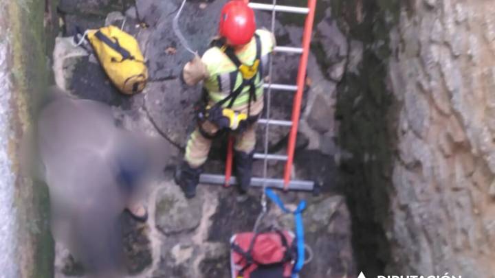 Rescatan a una mujer que se había caído a un pozo cerca del Monasterio de Veruela en Zaragoza
