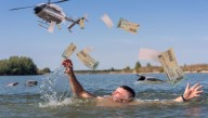 Drowning Hurricane Victim Relieved As Rescue Chopper Drops $750 Check