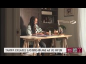 Tampa resident's artwork displayed at the US Open
