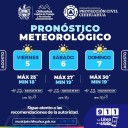 Días nublados con probabilidad de lluvia para este fin de semana