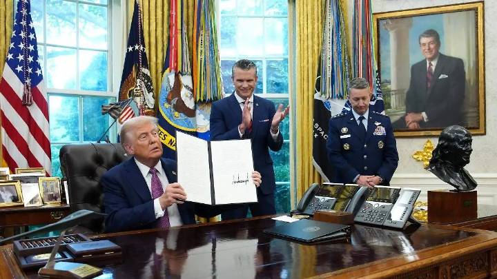 Trump firma decreto que renombra al Pentágono como “Departamento de la Guerra”