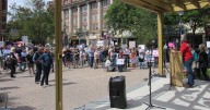 Labor Day rally brings anti-Trump protesters to Oneonta