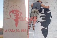 Pintaron un mural en honor al Indio Solari en Paraná: el video