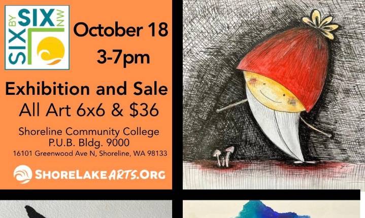 Six by Six art show October 18, 2025