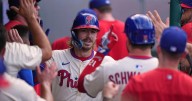 Schwarber hits 52nd homer, but Phillies fall to Royals, delaying Philadelphia from clinching NL East