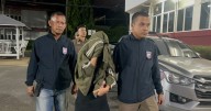 Naked couple caught having sex while standing in the back of a speeding pickup truck
