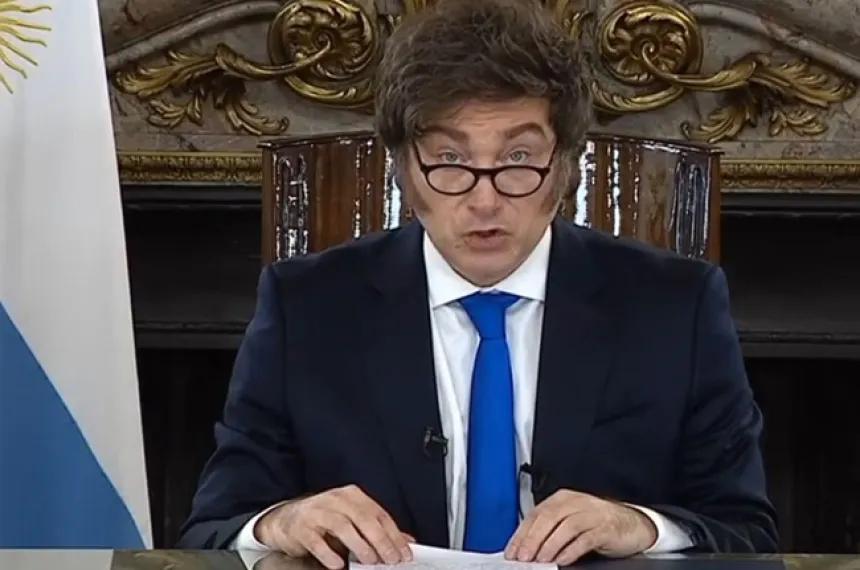 Milei hablará por cadena nacional para presentar el Presupuesto 2026