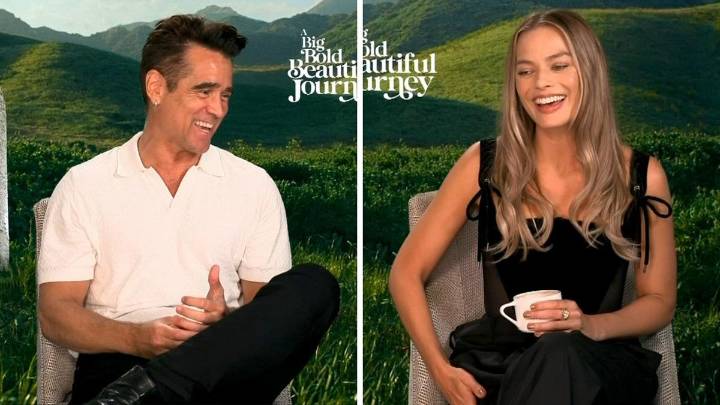 Margot Robbie makes Colin Farrell blush as she answers question about her co