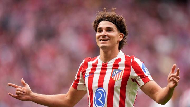 Con un doblete de Julián Álvarez, el Atlético Madrid goleó 5