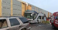 VIDEOS | Arrolla tren a autobús en Atlacomulco y reportan al menos nueve muertos