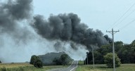 Fire destroys three structures in rural Brandon on Monday
