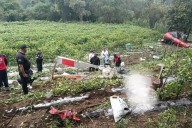 Reportan caída de helicóptero particular en Edomex; dos personas pierden la vida, autoridades investigan