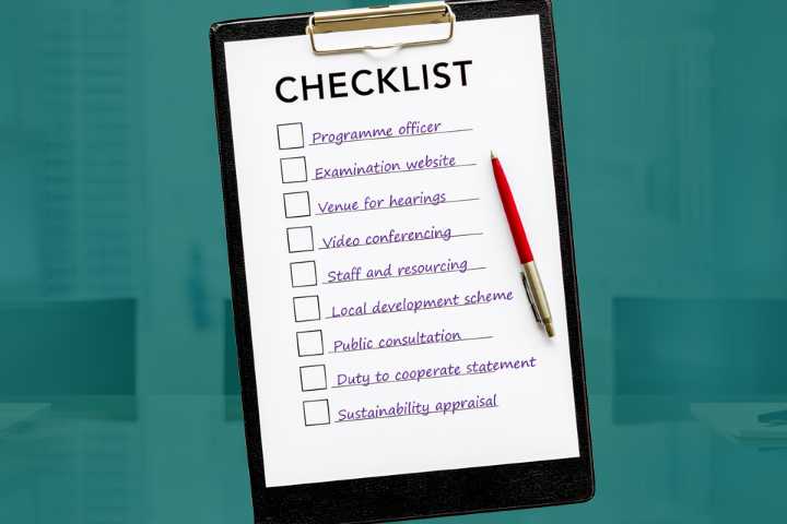 New checklist introduced for local plan examinations