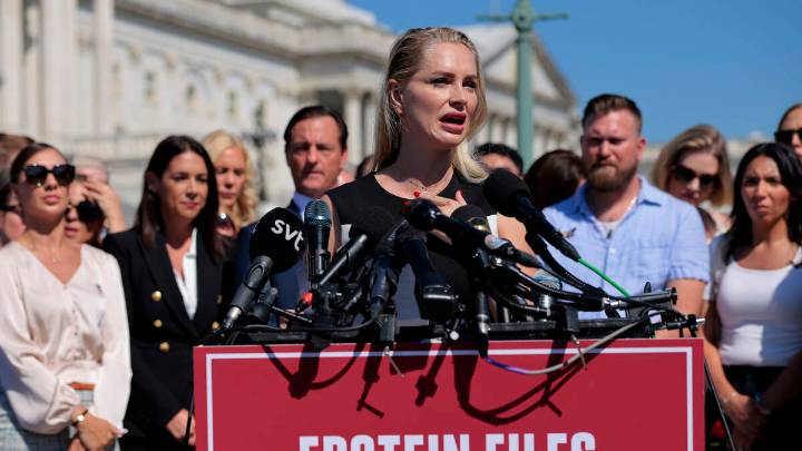 Epstein Accusers Demand Release Of Files In Capitol Hill Press Conference