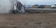 Semi-truck crash shuts down I-94 in Jackson County