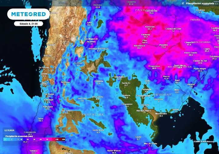 Fuerte viento en Patagonia y alerta por tormentas en el noreste: así comienza la semana en Argentina