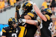 Deadspin | Iowa blows past UMass behind 3 Mark Gronowski TDs