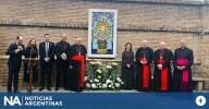 Entronizaron un mosaico de la Virgen de Luján en los Jardines Vaticanos