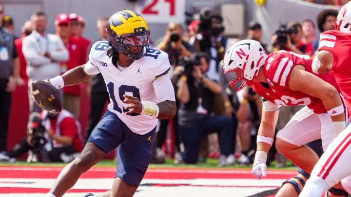 Bryce Underwood stats for Michigan football vs Nebraska game