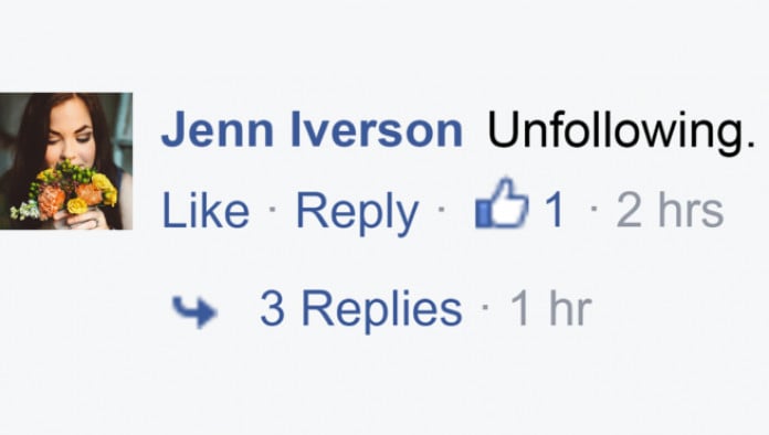 Report: Facebook Follower Unfollowing