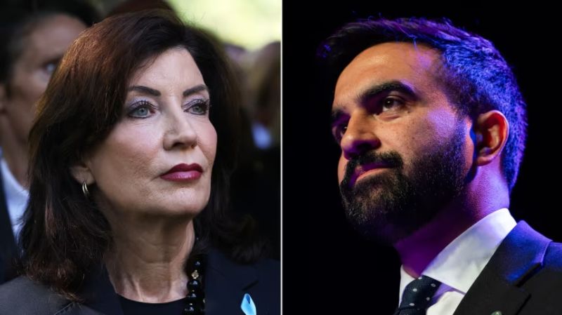 La gobernadora de Nueva York, Kathy Hochul, respalda a Zohran Mamdani en la carrera por la alcaldía de la ciudad