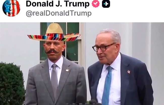 Insulta Trump a demócratas con símbolos mexicanos