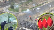 Romería al Cementerio General: Se producen incidentes en distintos puntos de la marcha y Metro cierra tres estaciones