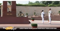 Kenya’s Navy Commander Major General Paul Owuor Otieno pays tributes at the National War Memorial