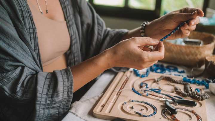 Turn A Dollar Tree Bottle Into A Gorgeous Jewelry Organizer